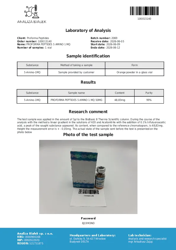 5 Amino 1 MQ 50mg - Image 2