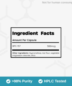Alternative view of BPC-157 500mcg